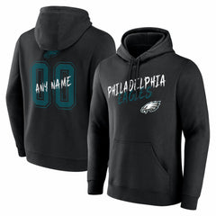 Hustle Personalized Name & Number Hoodie - Philadelphia Eagles