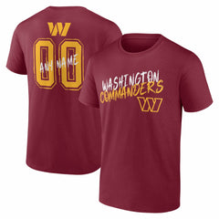 Hustle Personalized Name & Number T-Shirt - Washington Commanders