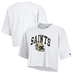 Women's Boyfriend Cropped T-Shirt - New Orleans Saints