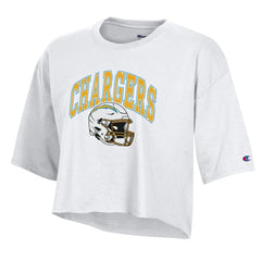 Women's Boyfriend Cropped T-Shirt - Los Angeles Chargers