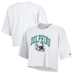 Women's Boyfriend Cropped T-Shirt - Miami Dolphins