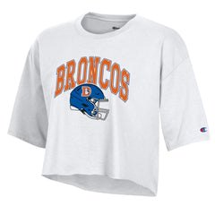 Women's Boyfriend Cropped T-Shirt - Denver Broncos
