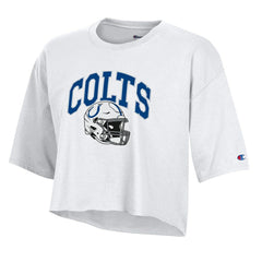 Women's Boyfriend Cropped T-Shirt - Indianapolis Colts