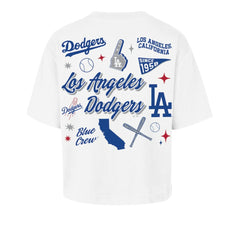 MLB Los Angeles Dodgers '47 Women's Collage Script Reed City T-Shirt