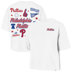 MLB Philadelphia Phillies '47 Women's Collage Script Reed City T-Shirt