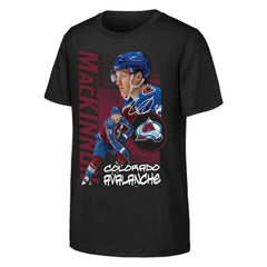 NHL Black Nathan MacKinnon Colorado Avalanche Outerstuff Youth Playmaker T-Shirt