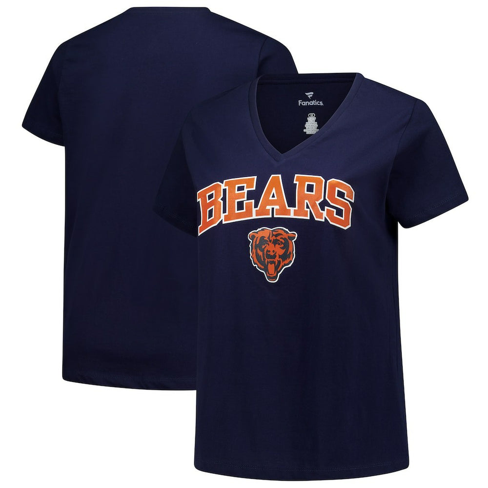 Women's Plus Size Arch Over Logo V-Neck T-Shirt - Chicago Bears