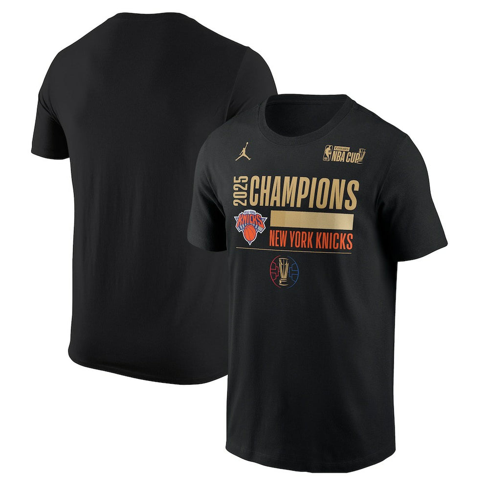 NBA New York Knicks Jordan Brand 2025 NBA Cup Champions Locker Room T-Shirt