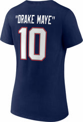 Drake Maye Women's Nickname V-Neck T-Shirt - New England Patriots