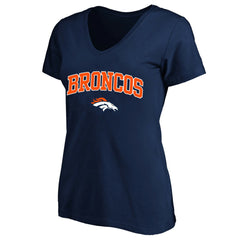 Women's Plus Size Arch Over Logo V-Neck T-Shirt - Denver Broncos