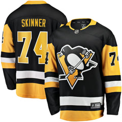 NHL Black Stuart Skinner Pittsburgh Penguins Fanatics Home Breakaway Jersey