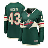 NHL Green Quinn Hughes Minnesota Wild Fanatics Women's Home Breakaway Jersey
