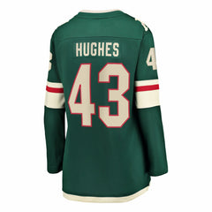 NHL Green Quinn Hughes Minnesota Wild Fanatics Women's Home Breakaway Jersey