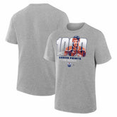 NHL Gray Leon Draisaitl Edmonton Oilers 1000 Career Points Legacy T-Shirt