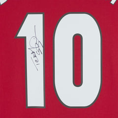 Teddy Sheringham Manchester United Autographed 1999 Red UEFA Champions League Home Jersey - Adidas Icons