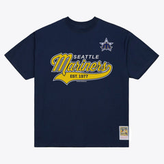 MLB Seattle Mariners Mitchell & Ness Script Sweep Arch T-Shirt