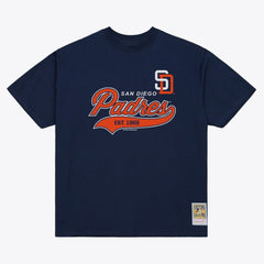 MLB San Diego Padres Mitchell & Ness Script Sweep Arch T-Shirt
