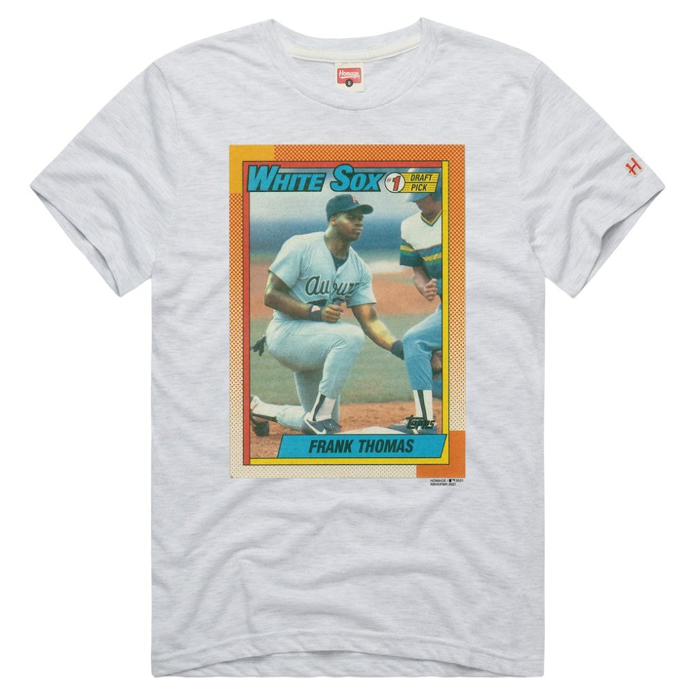 MLB Frank Thomas Chicago White Sox Homage Unisex 1990 Topps Baseball Rookie Tri-Blend T-Shirt
