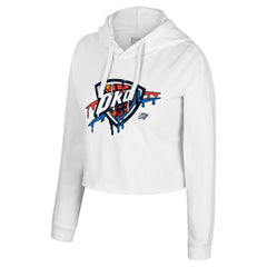 NBA Oklahoma City Thunder Stadium Essentials Women's Ice Cream Cropped Hoodie