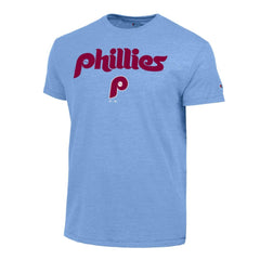 MLB Philadelphia Phillies Champion Cooperstown Wordmark Lockup Tri-Blend T-Shirt