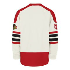 NHL Cream Chicago Blackhawks '47 Pond Hockey Trio Eternal Lacer Sweatshirt