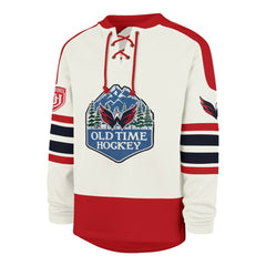 NHL Cream Washington Capitals '47 Pond Hockey Trio Eternal Lacer Sweatshirt