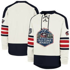 NHL Cream Columbus Blue Jackets '47 Pond Hockey Trio Eternal Lacer Sweatshirt