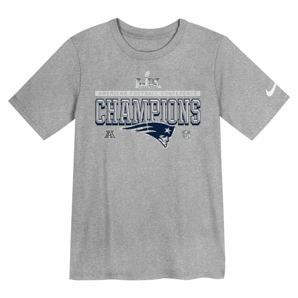 Preschool 2025 AFC Champions Locker Room Trophy Collection T-Shirt - New England Patriots