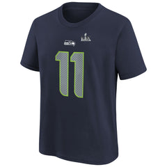 Jaxon Smith-Njigba Youth Super Bowl LX Patch Name & Number T-Shirt - Seattle Seahawks