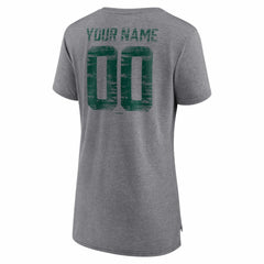 MLB Athletics Women's Heritage Personalized Any Name & Number Tri-Blend T-Shirt