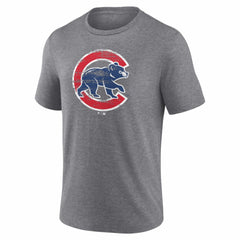 MLB Chicago Cubs Heritage Personalized Any Name & Number Tri-Blend T-Shirt