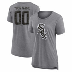 MLB Chicago White Sox Women's Heritage Personalized Any Name & Number Tri-Blend T-Shirt
