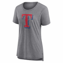 MLB Texas Rangers Women's Heritage Personalized Any Name & Number Tri-Blend T-Shirt