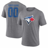 MLB Toronto Blue Jays Heritage Personalized Any Name & Number Tri-Blend T-Shirt