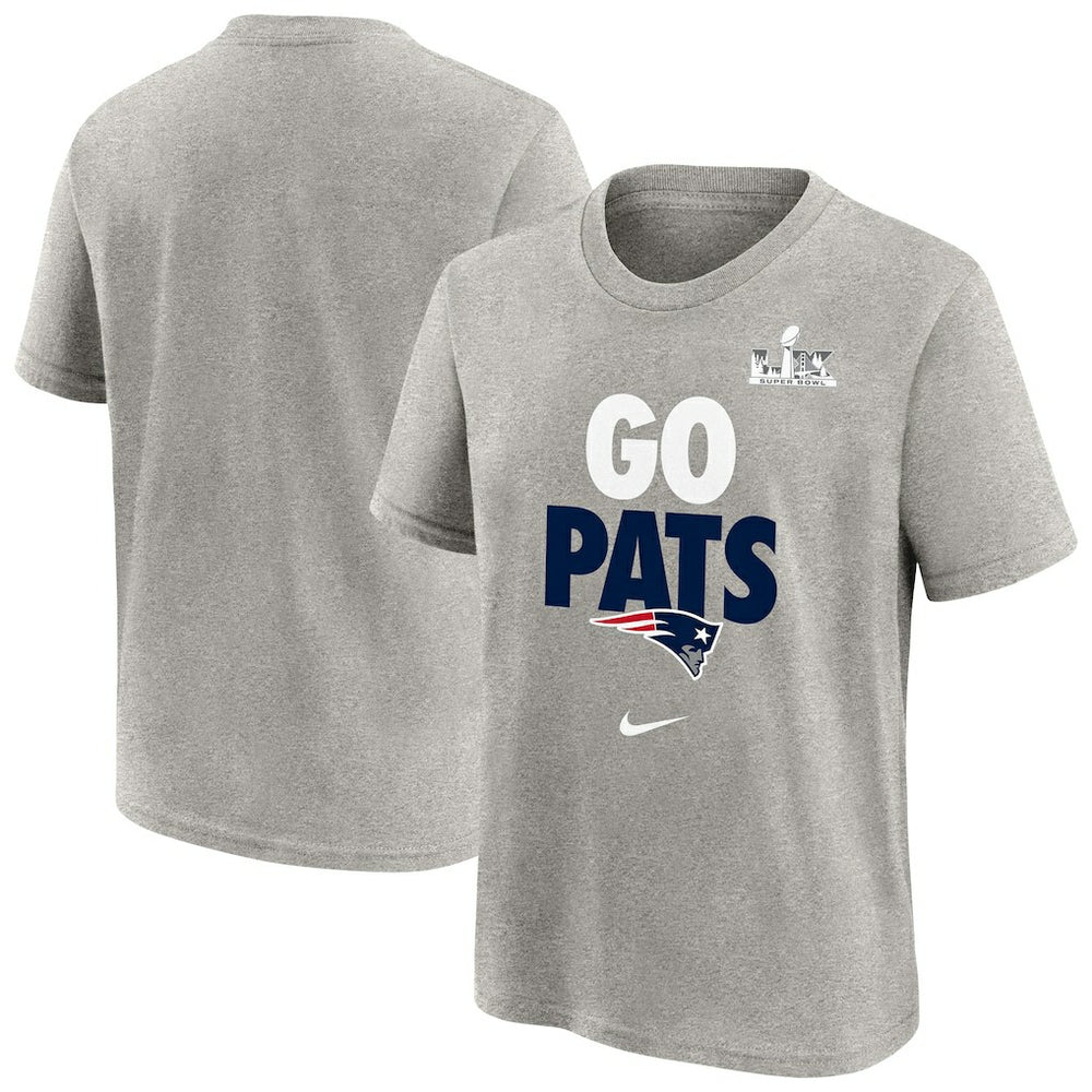 Youth Super Bowl LX Fast As Fast Gets Hometown Slogan T-Shirt - New England Patriots