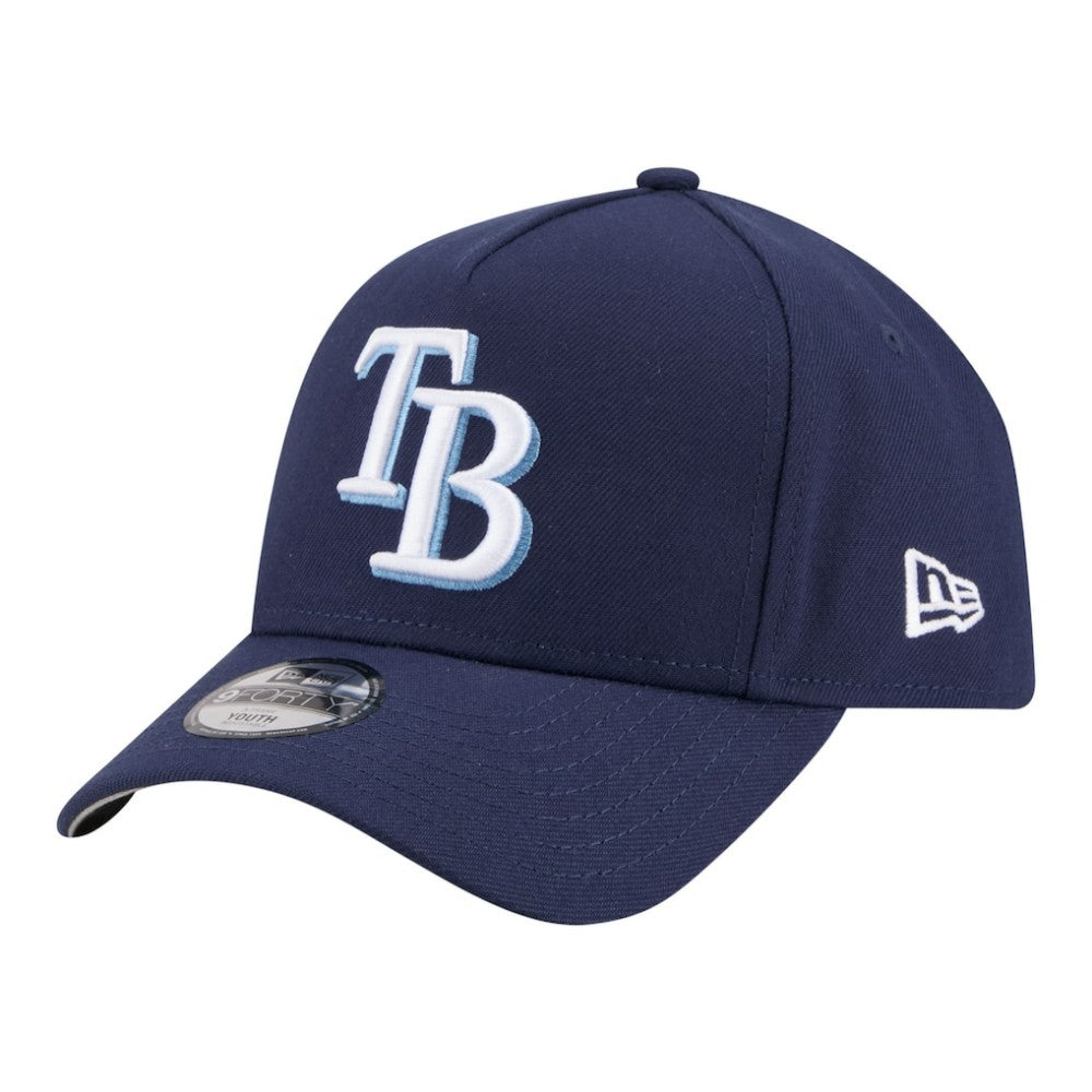 MLB Tampa Bay Rays New Era Youth 9FORTY A-Frame Adjustable Hat