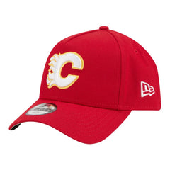 NHL Red Calgary Flames New Era Youth 9FORTY A-Frame Adjustable Hat