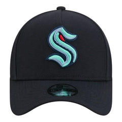 NHL Deep Sea Blue Seattle Kraken New Era Youth 9FORTY A-Frame Adjustable Hat