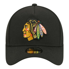 NHL Black Chicago Blackhawks New Era Youth 9FORTY A-Frame Adjustable Hat