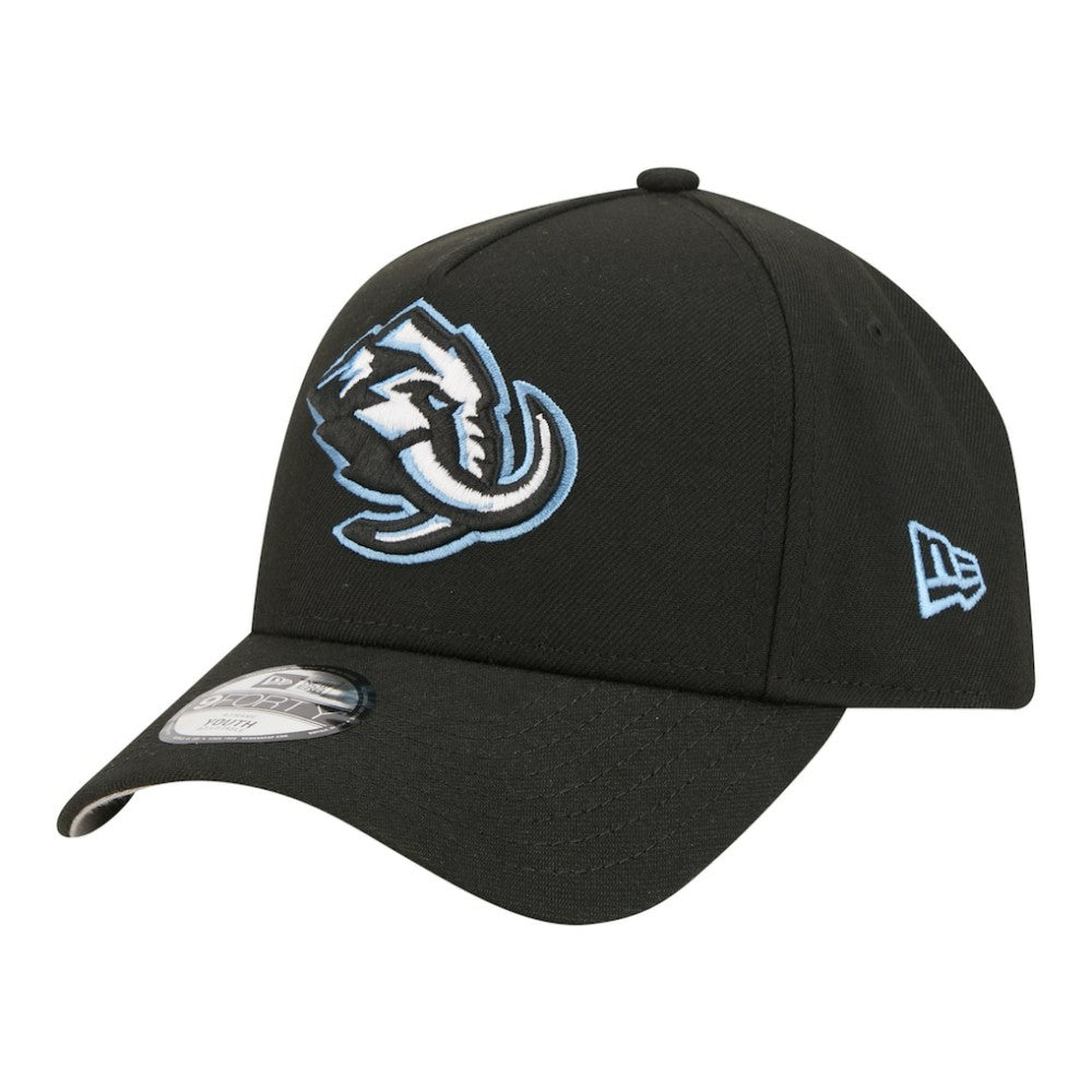 NHL Black Utah Mammoth New Era Youth 9FORTY A-Frame Adjustable Hat