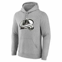 NHL Gray Colorado Avalanche Big & Tall Personalized Name & Number Monochrome Pullover Hoodie