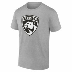 NHL Gray Florida Panthers Big & Tall Personalized Name & Number Monochrome T-Shirt
