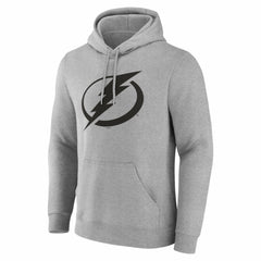 NHL Gray Tampa Bay Lightning Big & Tall Personalized Name & Number Monochrome Pullover Hoodie