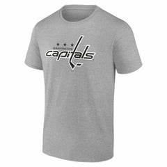NHL Gray Washington Capitals Big & Tall Personalized Name & Number Monochrome T-Shirt
