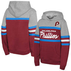 MLB Philadelphia Phillies Mitchell & Ness Youth Cooperstown Head Coach Pullover Hoodie