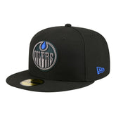NHL Black Edmonton Oilers New Era Color Pop 59FIFTY Fitted Hat