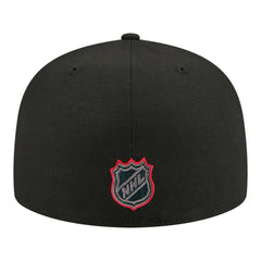 NHL Black Chicago Blackhawks New Era Color Pop 59FIFTY Fitted Hat