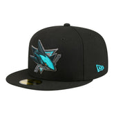 NHL Black San Jose Sharks New Era Color Pop 59FIFTY Fitted Hat