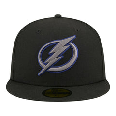 NHL Black Tampa Bay Lightning New Era Color Pop 59FIFTY Fitted Hat