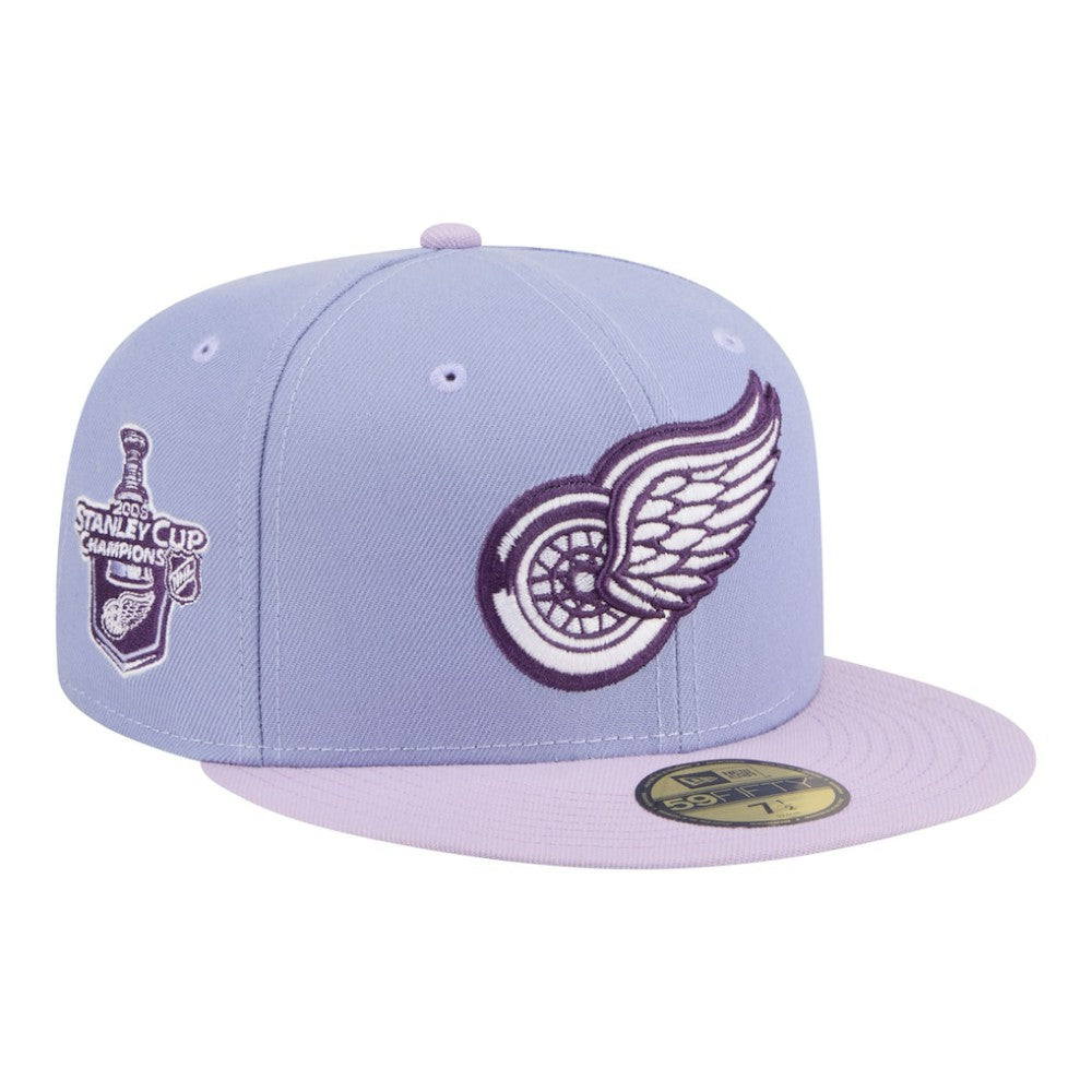 NHL Light Purple/Purple Detroit Red Wings New Era Lavender Bloom 59FIFTY Fitted Hat